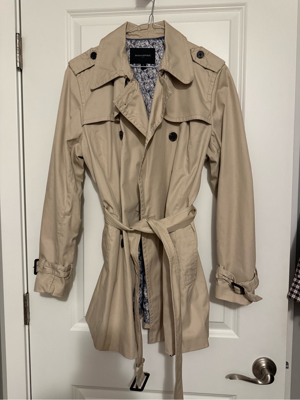 Banana Republic Light Beige Trench Jacket